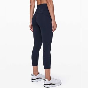 Lululemon In Movement Crop 23" True Navy Size 4